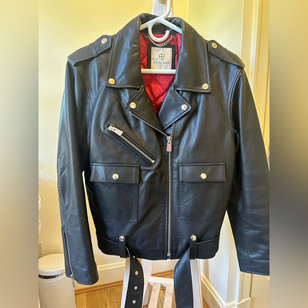 Anine Bing Black Leather Jacket